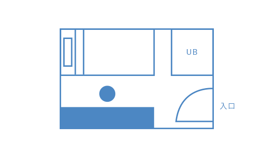 シングルルーム間取り図